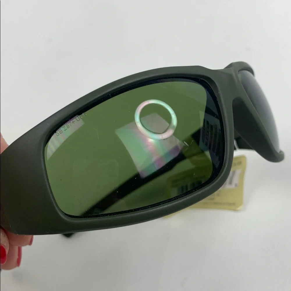 Solarbat Mens Green sport Field Sunglasses Green Lenses Non polarized New NWT